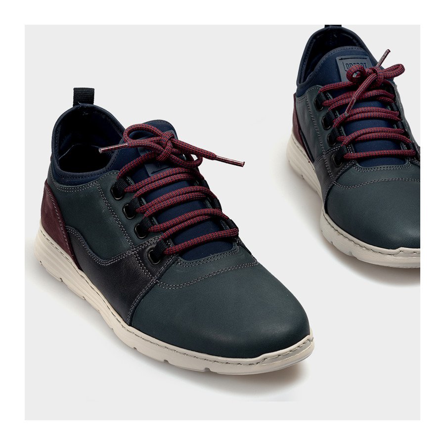 On Foot Men's Anatomic Laced Shoes Blucher Neopreno 3009 Marino