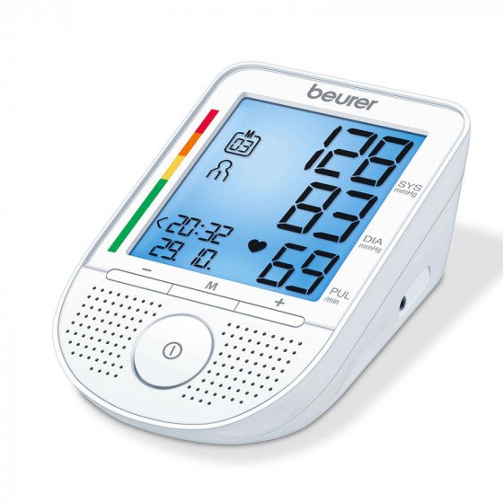 Digital upper arm blood pressure monitor Beuer BM 49 speaking