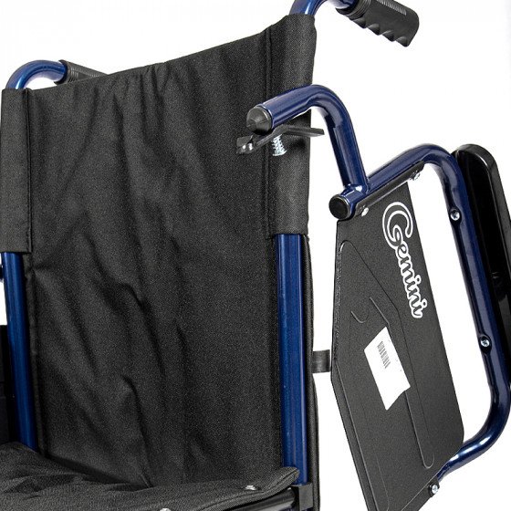 Wheelchair with Medium Size Wheels 46 cm Mobiakcare Gemini 0811602