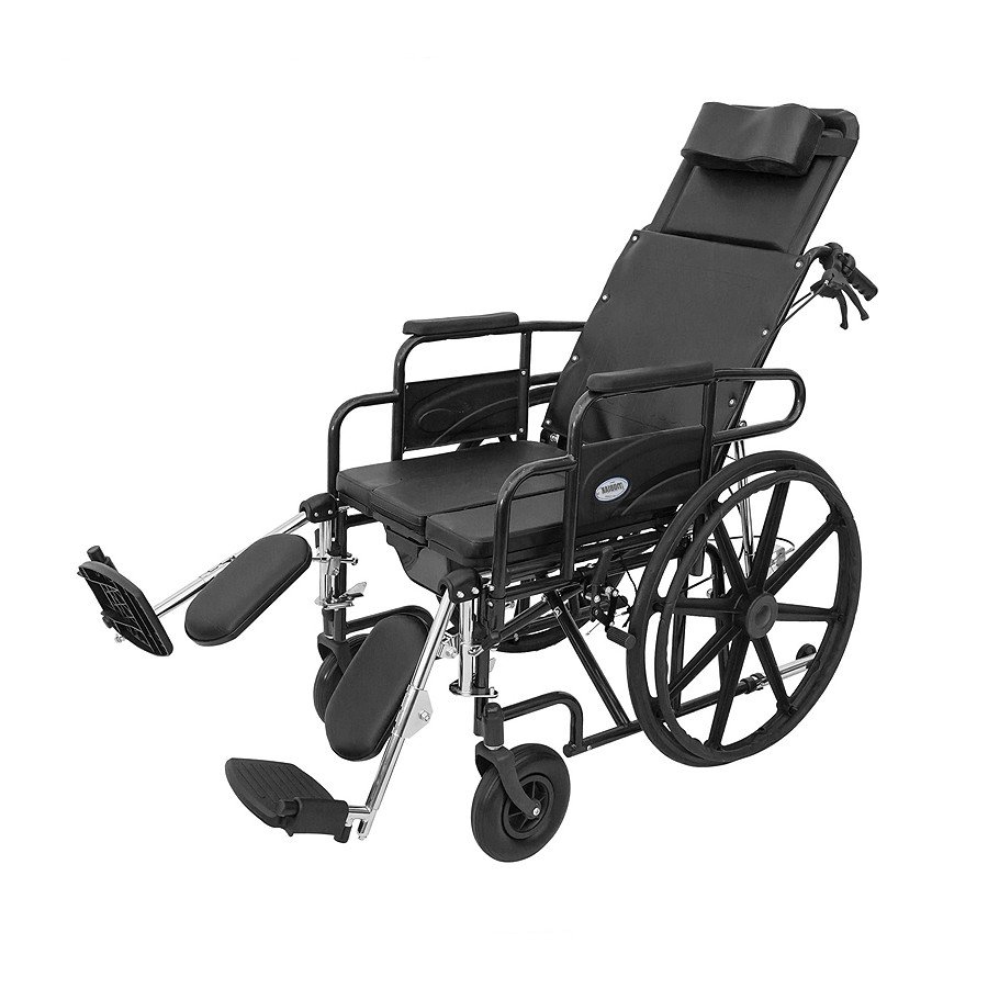 WC Wheelchair with foldable Backrest and Footrests Mobiakcare 0806062