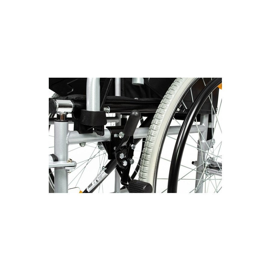 Metallic Wheelchair with Large Size Wheels Mobiak Gemini 0811300