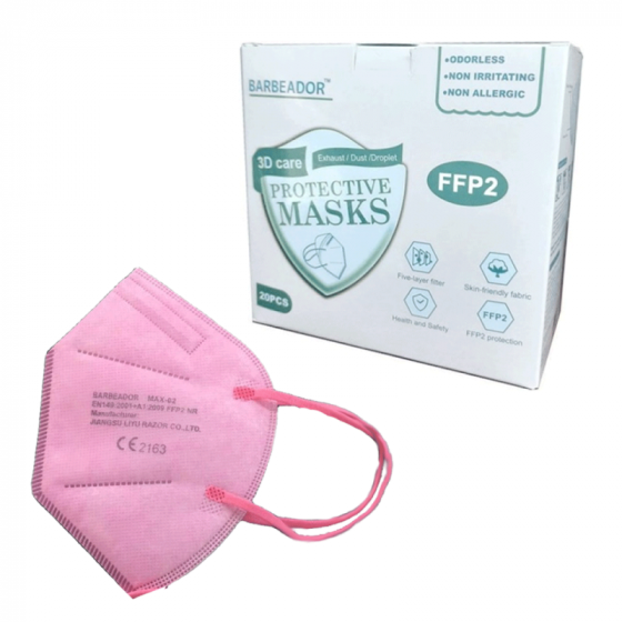 Face Protection Mask FFP2 Pink (20 pcs.)