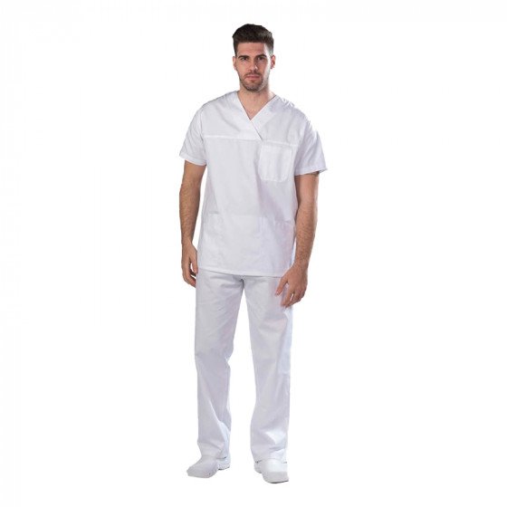 Unisex Medical Uniform Koinis Ex-05 White
