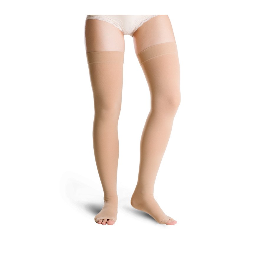 Varisan Top Graduated Compression Thigh-High Stockings with Silicone Ccl 2 (23-32 mmHg) Beige