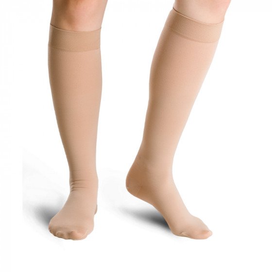 Varisan Top Under Knee Graduated Compression Stockings Ccl 1 (18-21 mmHg)  Beige