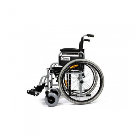 Metallic Wheelchair with Large Size Wheels Mobiak Gemini 0811300