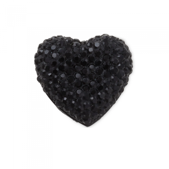 Jibbitz™ Black Spiky Heart