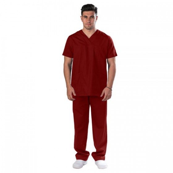 Anta 130 Unisex Medical Uniform Burgundy