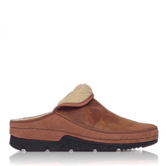 Women's anatomic slippers Berkemann Remonda 01152-423 in brown color, with cosy inner lining.