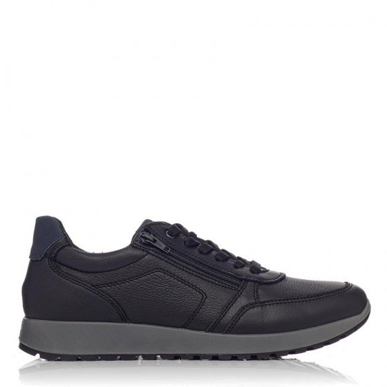 Ανδρικά ανατομικά sneakers Ara Matteo 34553-31H σε μαύρο χρώμα, με αποσπώμενο πάτο.