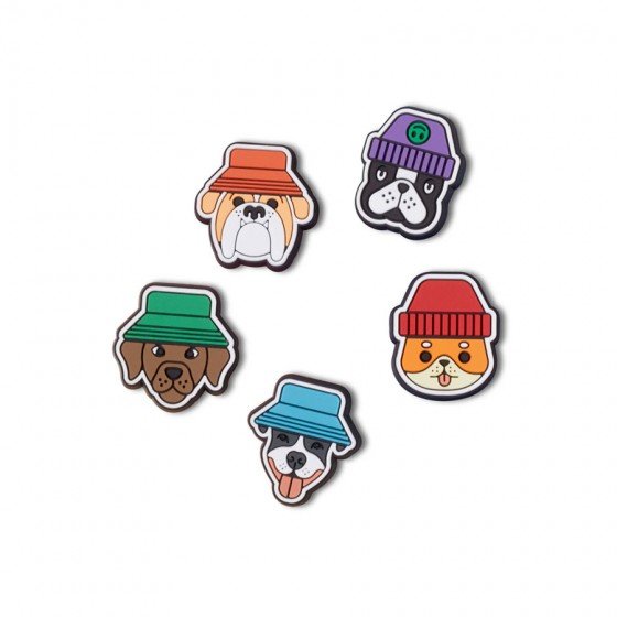 Jibbitz™ Dogs in Hats 5 Pack