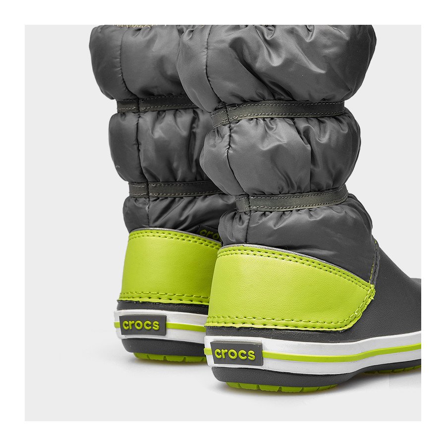 Crocs Crocband Winter Boot K 206550-0GX Slate Grey / Lime Punch